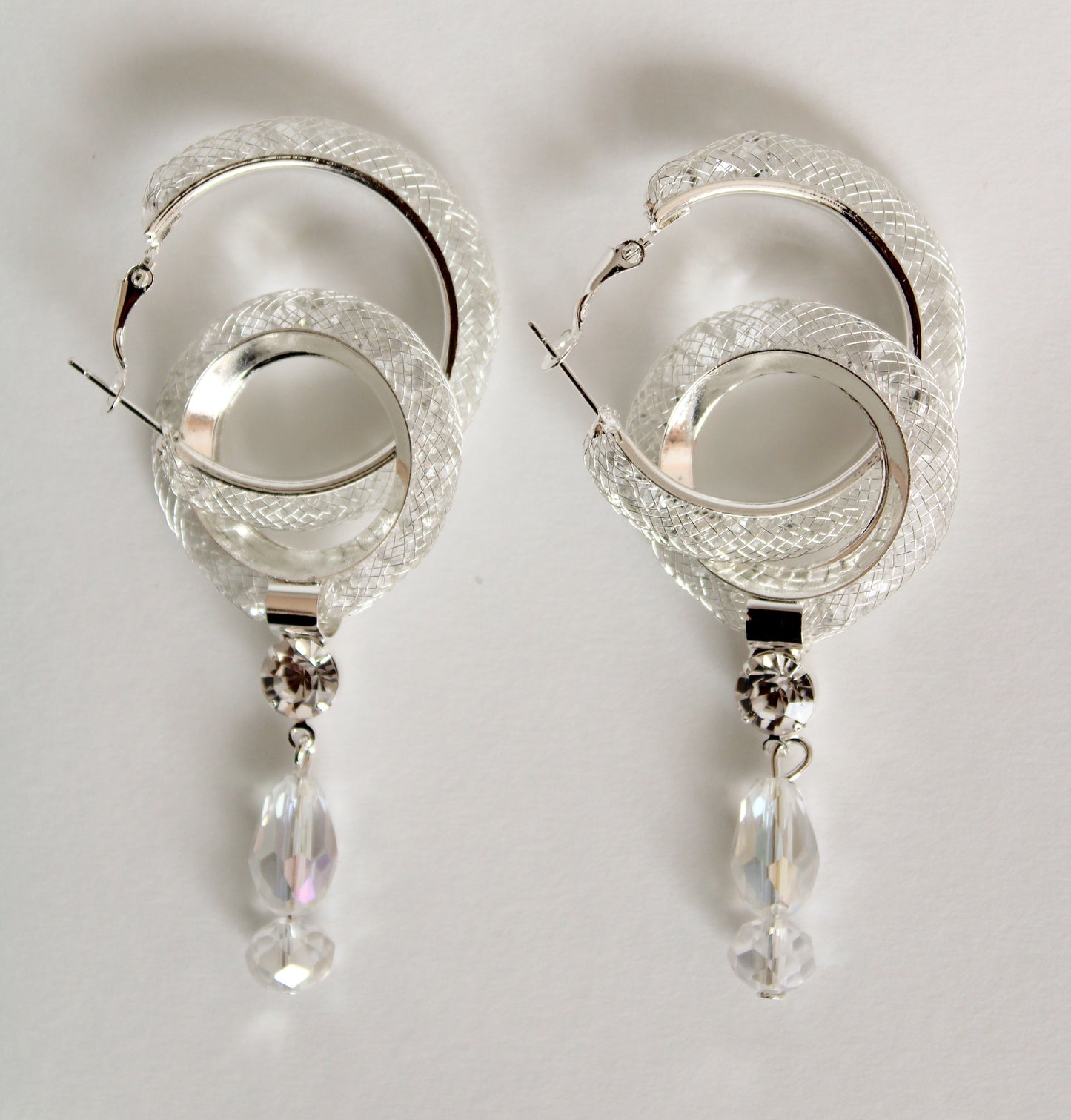 MN Occasions | Silver Gala Hoop Earrings