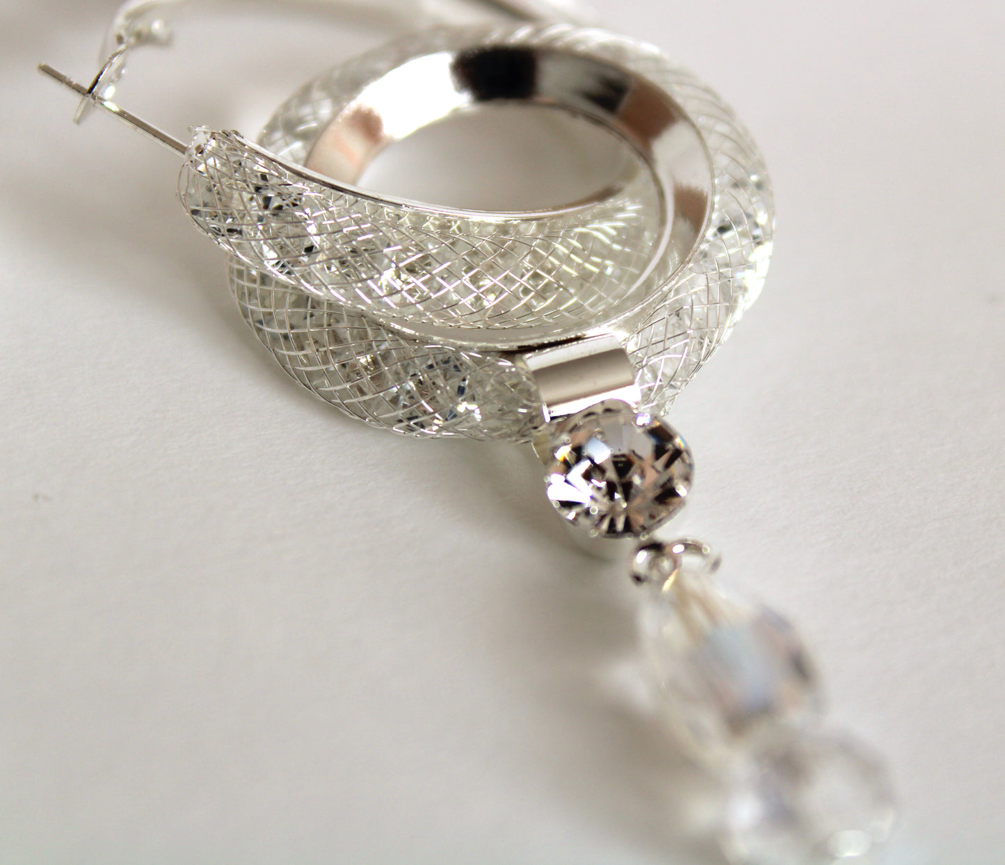 MN Occasions | Silver Gala Hoop Earrings