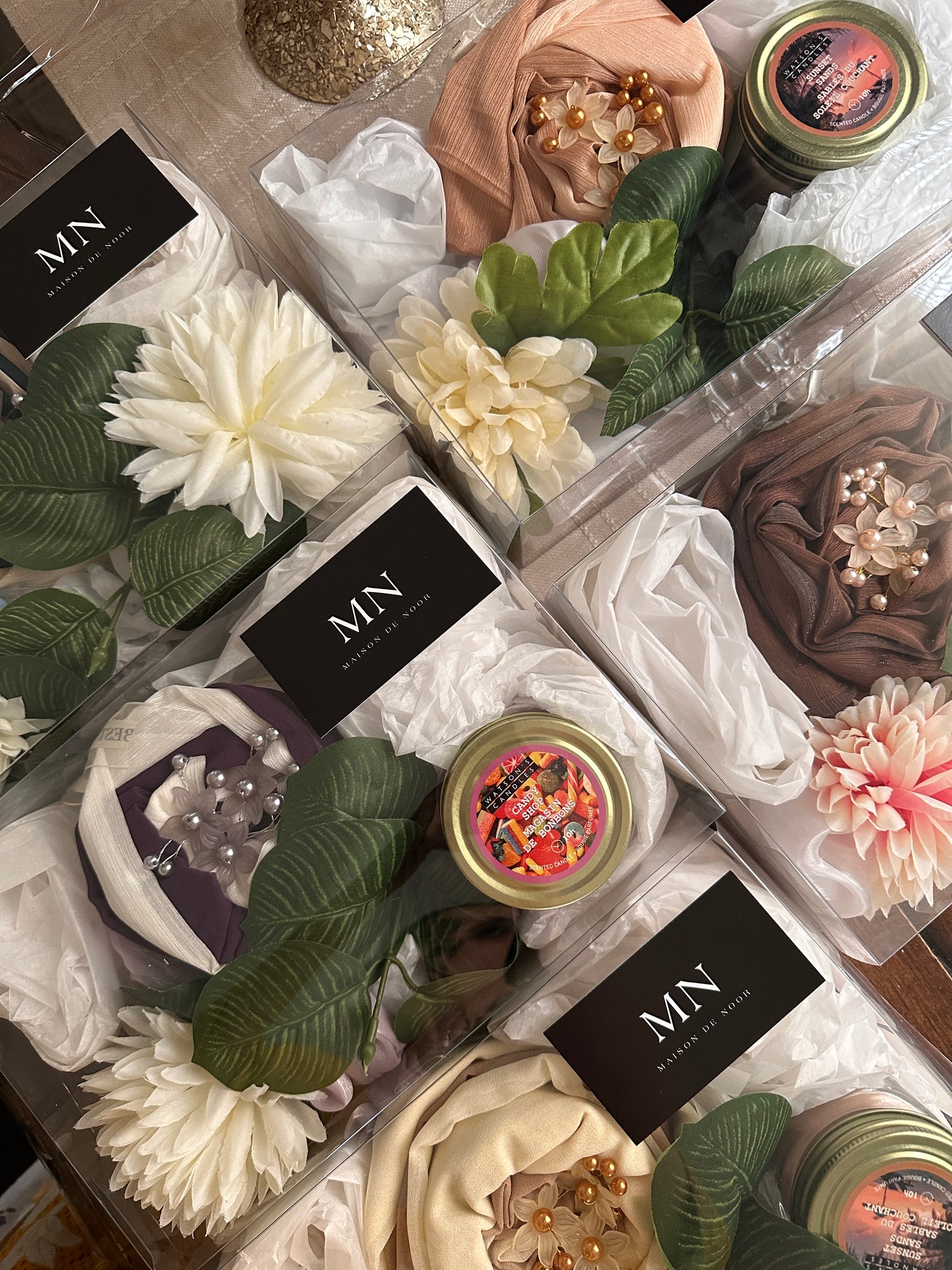 Hijab Gift Box - Mixed - Set of 4 - Neutral