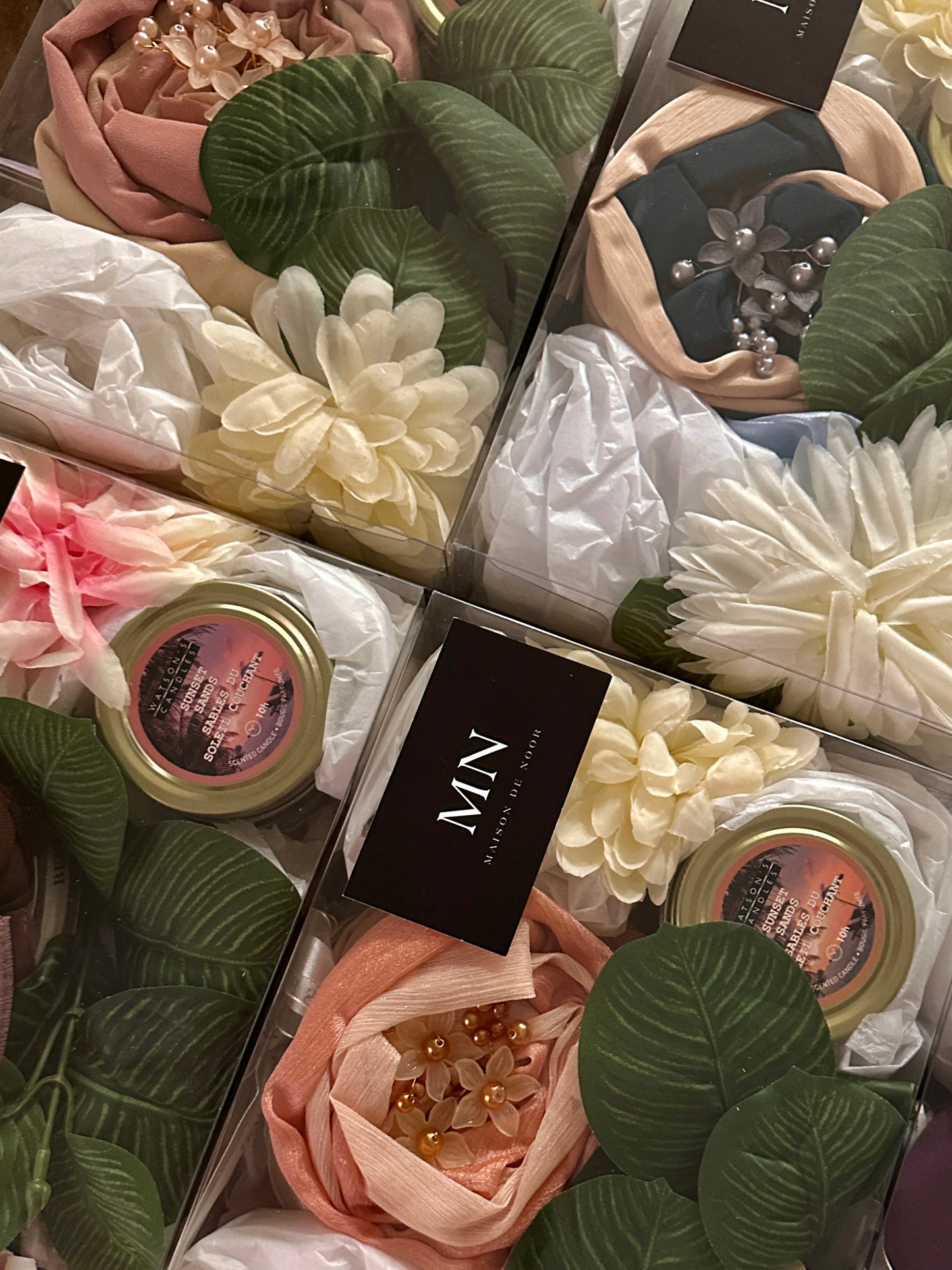 Hijab Gift Box - Chiffon - Set of 3 - Deep