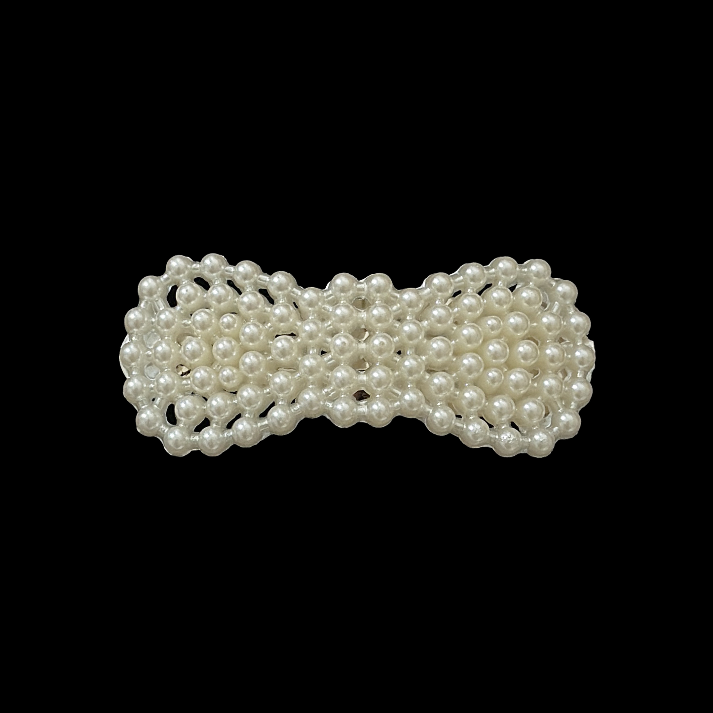 Pearly Whites Bowtie Clip