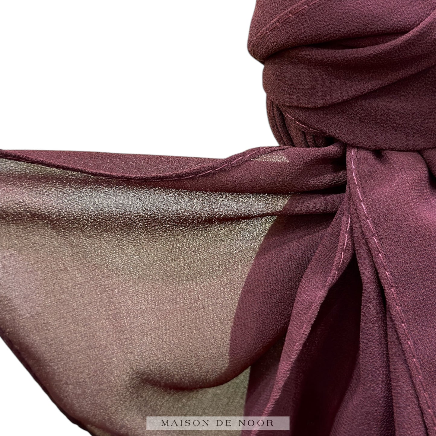 Chiffon Scarf - Burgundy