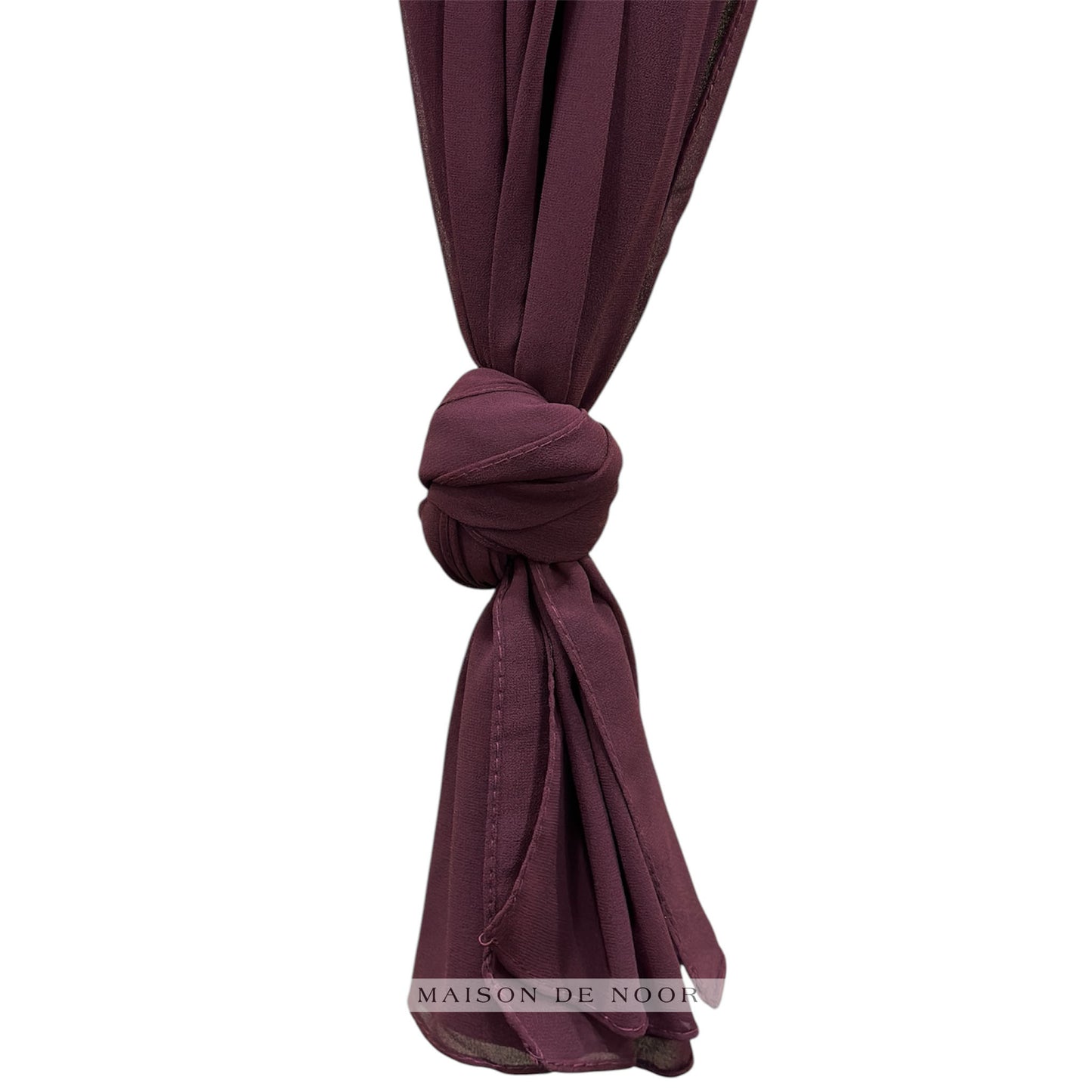 Chiffon Scarf - Burgundy
