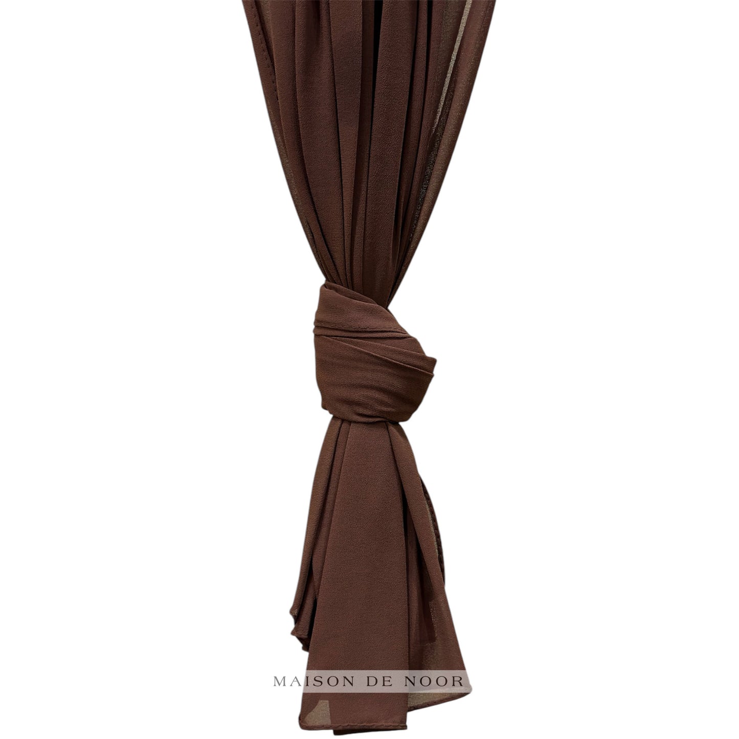 Chiffon Scarf - Chocolate Brown