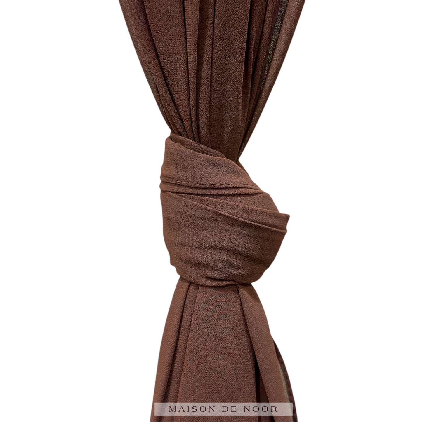 Chiffon Scarf - Chocolate Brown