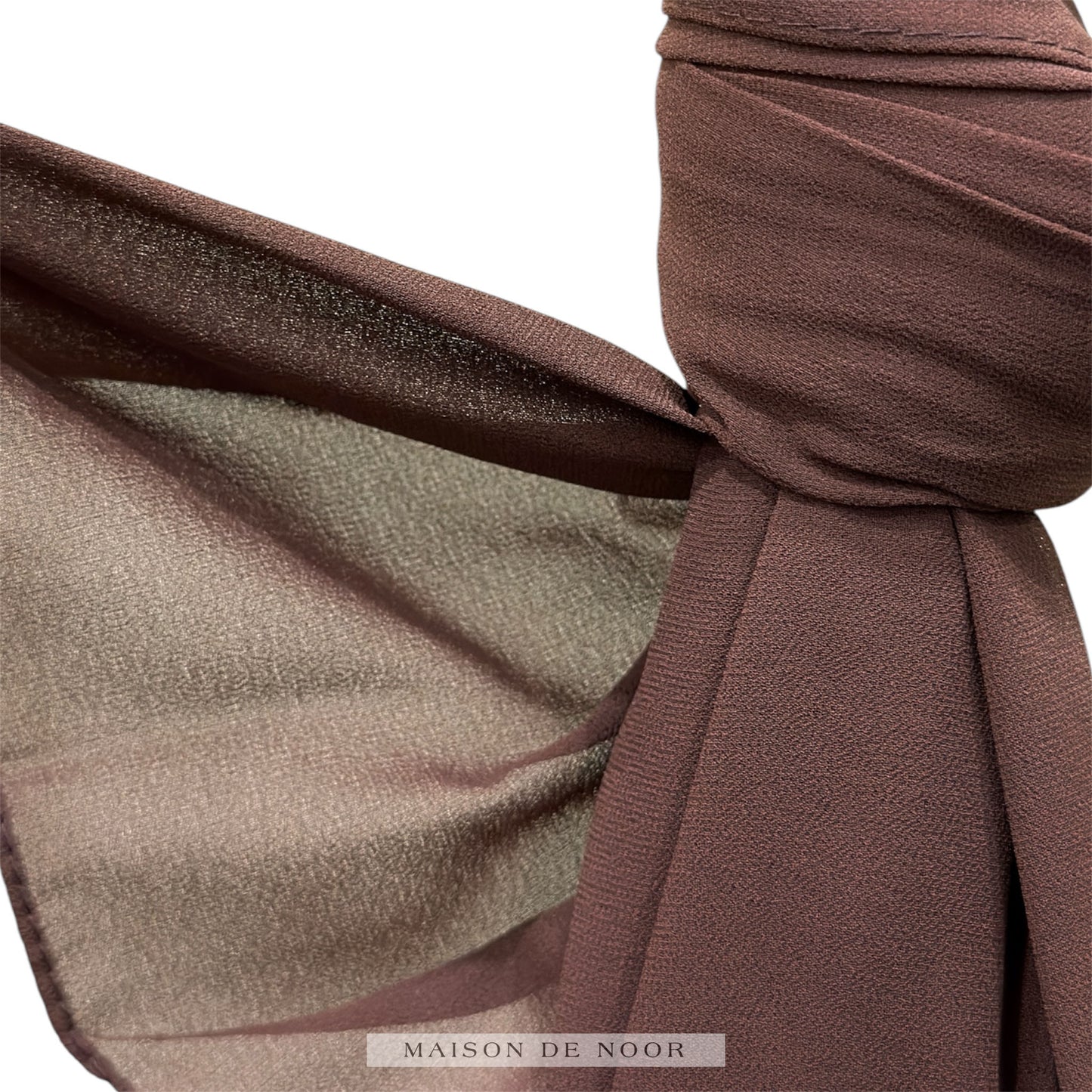 Chiffon Scarf - Chocolate Brown
