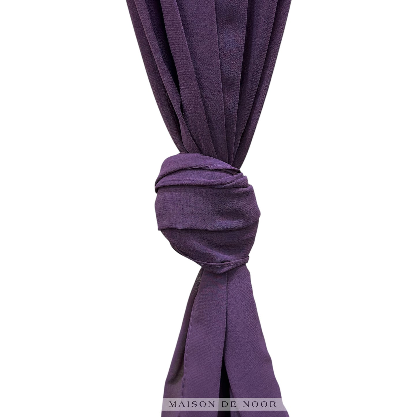 Chiffon Scarf - Deep Purple
