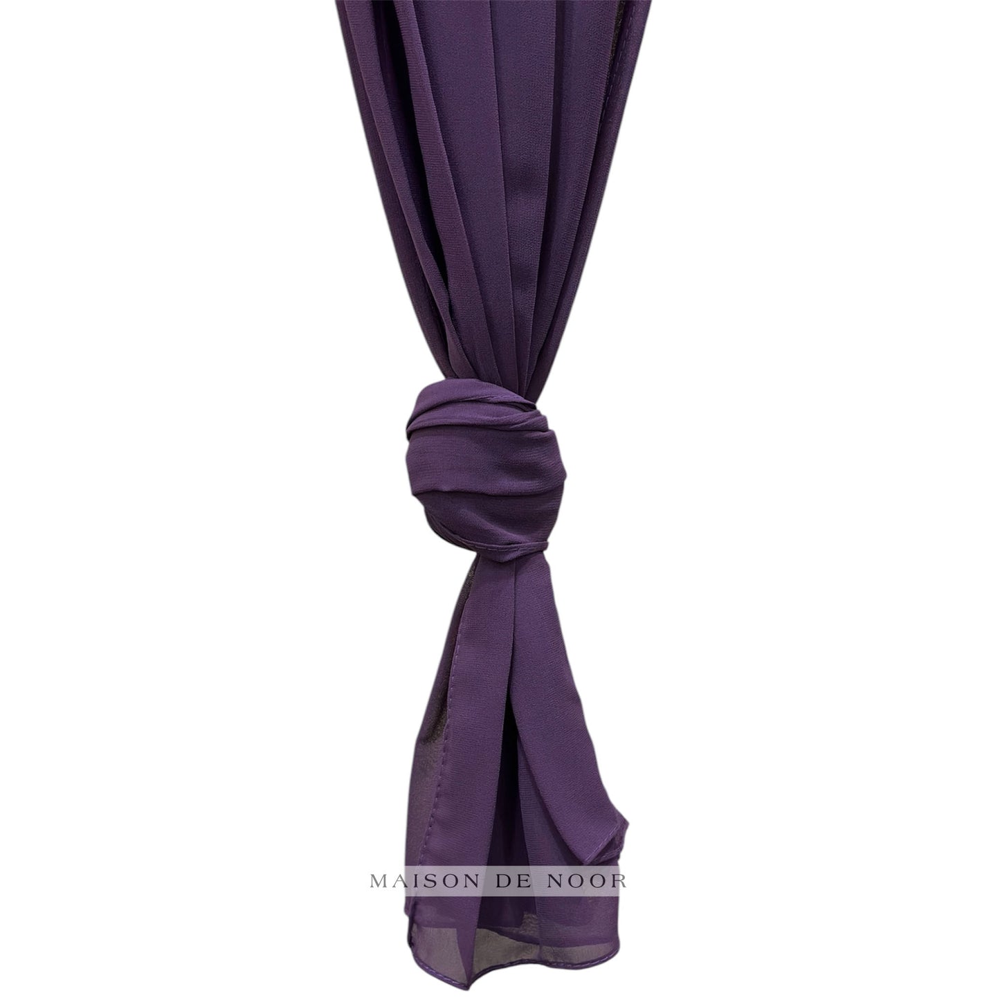 Chiffon Scarf - Deep Purple