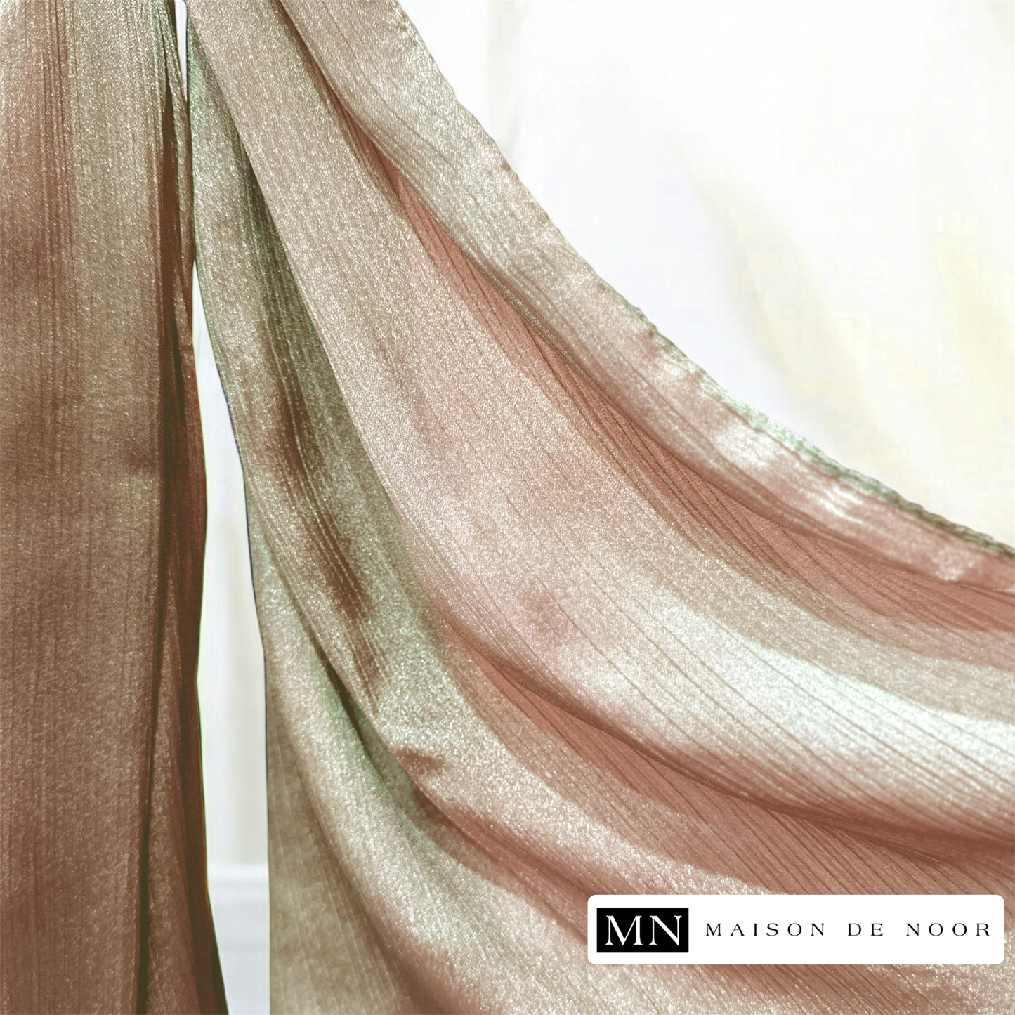 Thin Satin Scarf - Dusty Pink