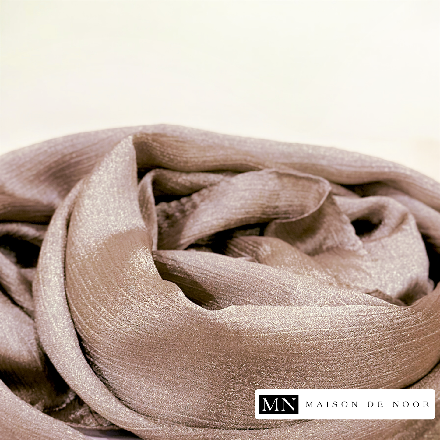 Thin Satin Scarf - Dusty Pink