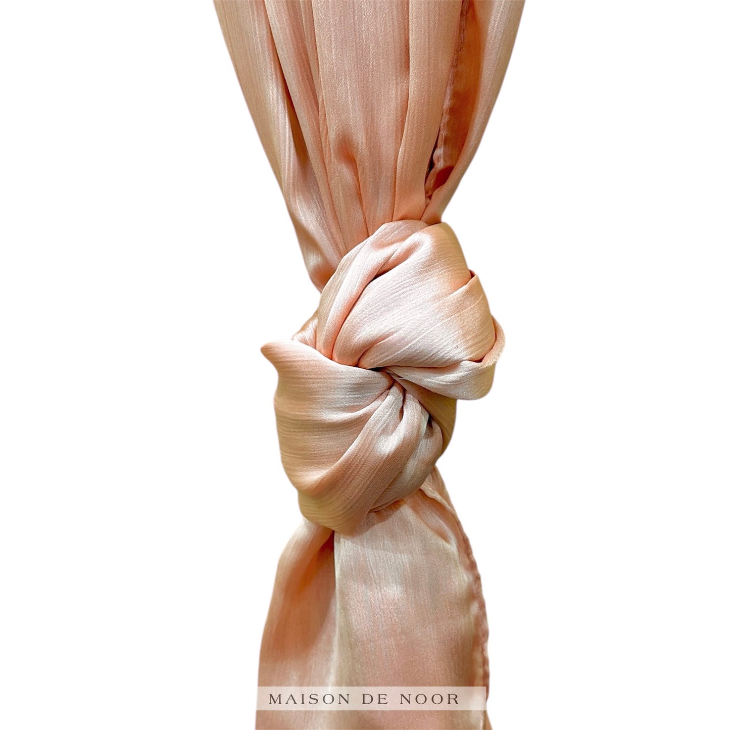 Soft Satin Scarf - Tropical Peach