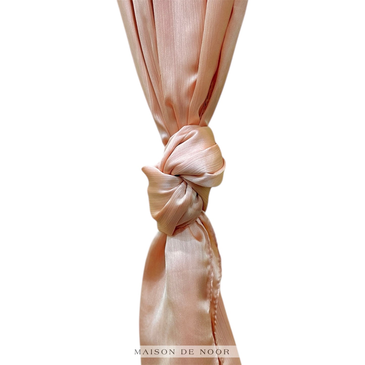 Soft Satin Scarf - Tropical Peach