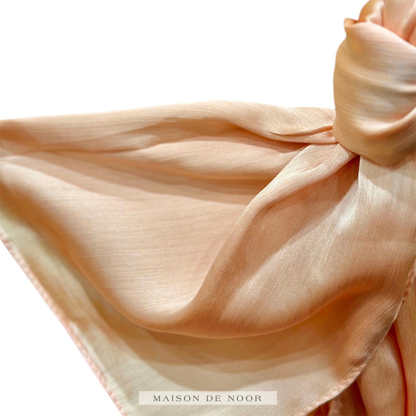 Soft Satin Scarf - Tropical Peach