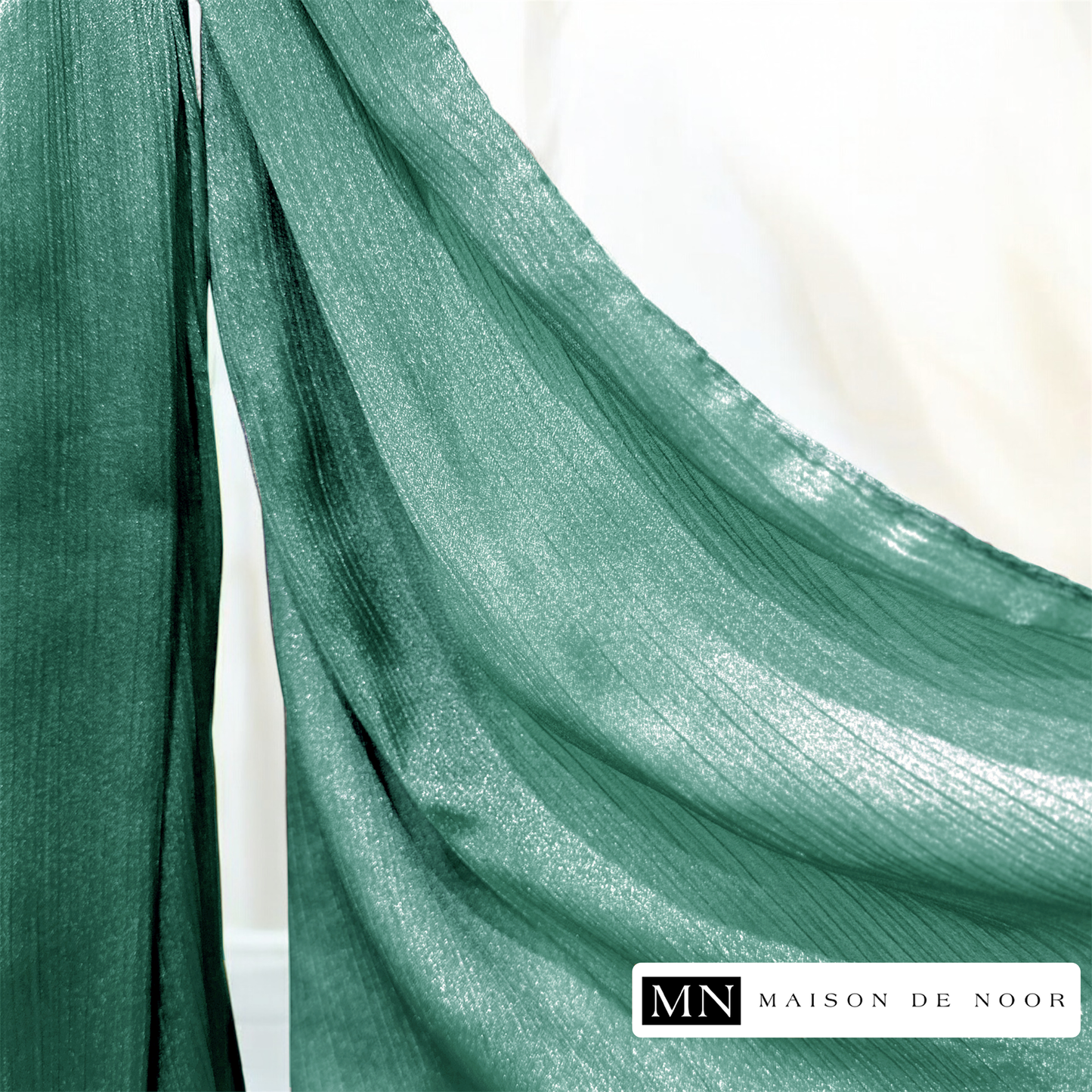 Thin Satin Scarf - Teal