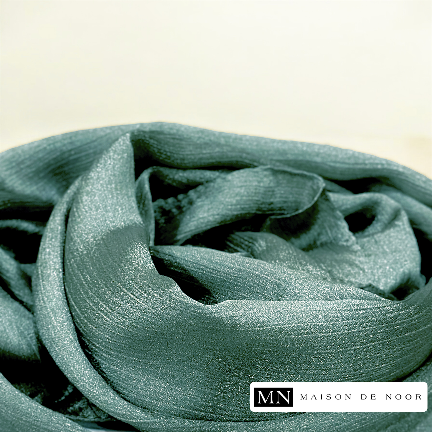 Thin Satin Scarf - Teal