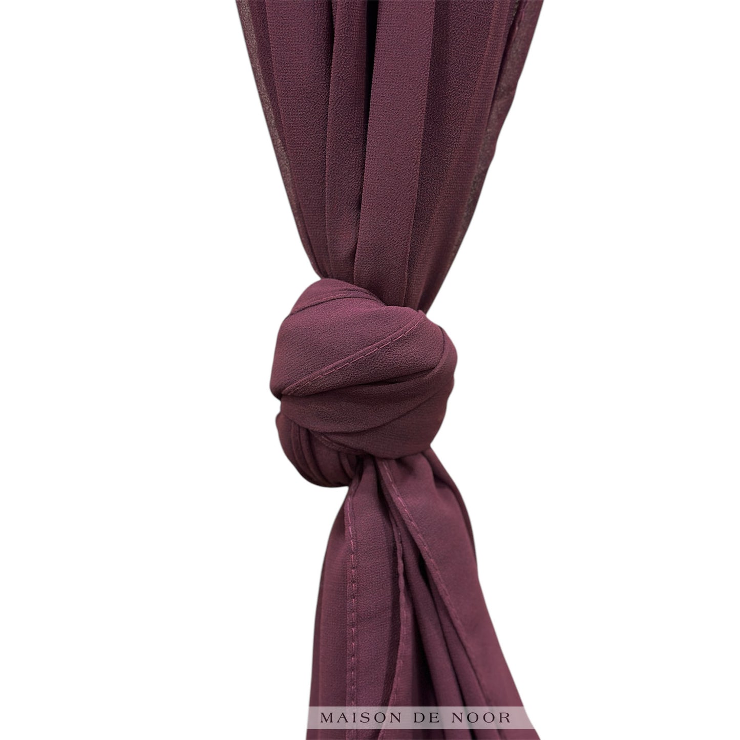 Chiffon Scarf - Burgundy