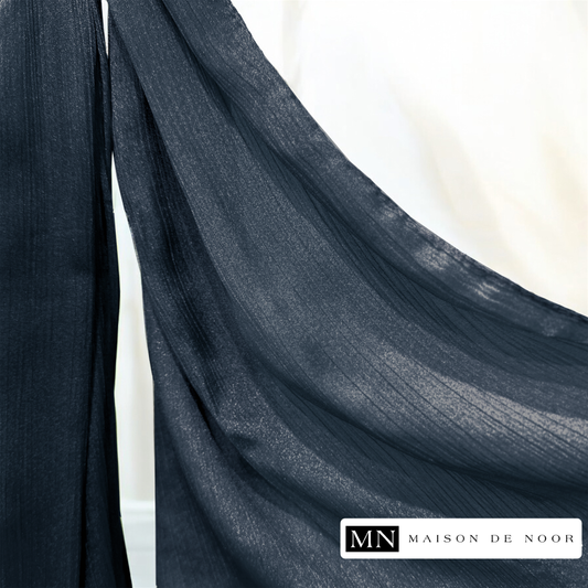 Satin Scarf - Dark Navy