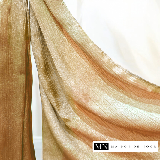 Satin Scarf - Golden Brown