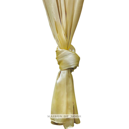 Soft Satin Scarf - Yellow Gold