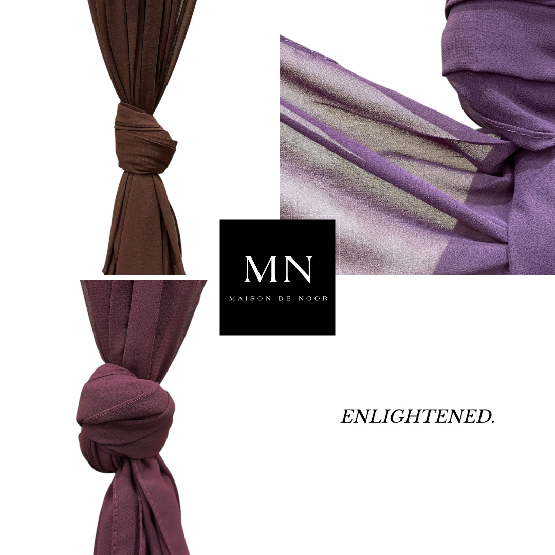 Hijab Gift Box - Chiffon - Set of 3 - Deep